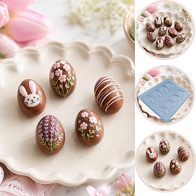 1~10 Forma Simples Ovo Liso 30g 704 ou 10583 (J9) em Acetato BWB Para Bombom e Doces de Chocolate e Confeitaria.(CHOCO)