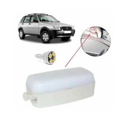 Lanterna Luz Cortesia Teto Fiat Uno Fiorino + Lampada Led 2005 2006 2007 2008