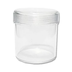 Potinho Acrílico Redondo Tampa Rosqueável - G - 200ml - 6,2cm x 7cm - 10 unidades - Rizzo Festas