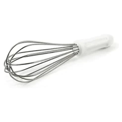 Batedor Fouet Inox Profissional 25cm Branco Fue Creme Clara