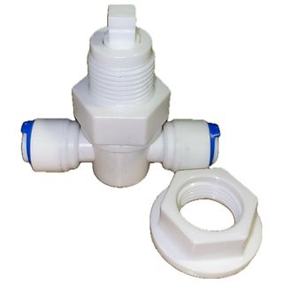 Registro Para Purificador 1/4 X 1/4 Com Haste E Porca