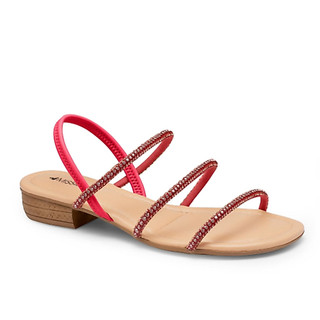Sandália Feminina Mississipi Rasteira Strass Brilho Calce Fácil Original