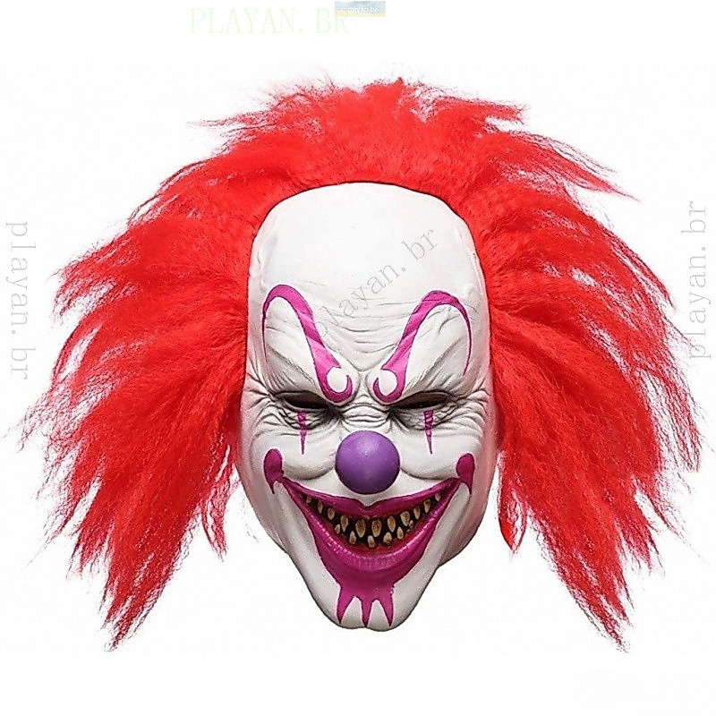 Máscara de Halloween Palhaço de Látex Horror Cosplay Fantasia Promoção Adulto