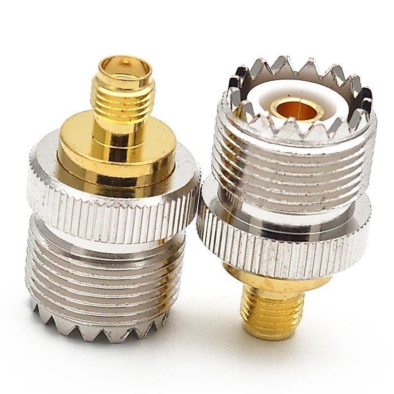 Adaptador De Antena Para Rádio Baofeng Femea Uhf / Femea Sma