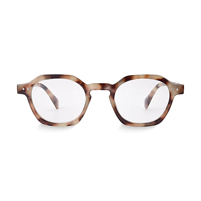 Óculos de Grau Quadrado Mizu Tortoise Latte Armação Premium Retrô Unissex Leve Confortável