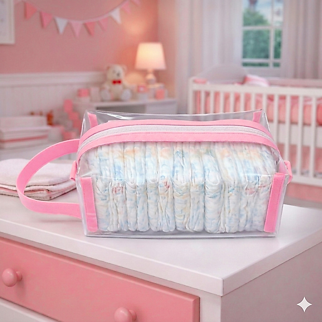 Necessaire Porta Fraldas Bebê Impermeável Organizador Bolsa Maternidade Infantil Menino e Menina