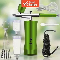 Kit De Aerógrafo Injetor De Oxigênio Recarregável Sem Fio YOULUN , Mini Pulverizador De Compressor Com Bico De 0.3 Mm Pa