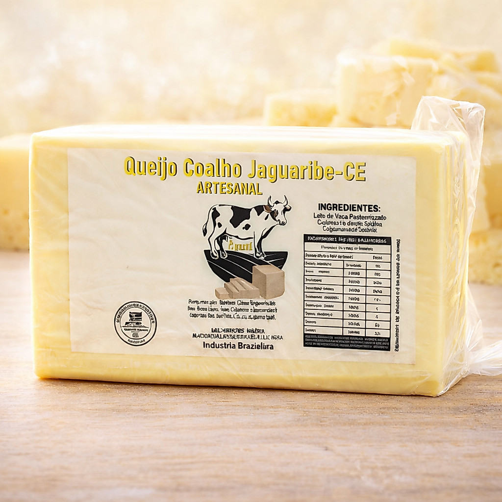 Queijo coalho Jaguaribe - Ceará aproximadamente 1kg
