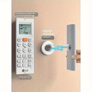 Suporte Parede Adesivo Gancho Imã Organizador Controle Remoto Tv Ar Magnético Fixador Sem Furar Resistente Roteador