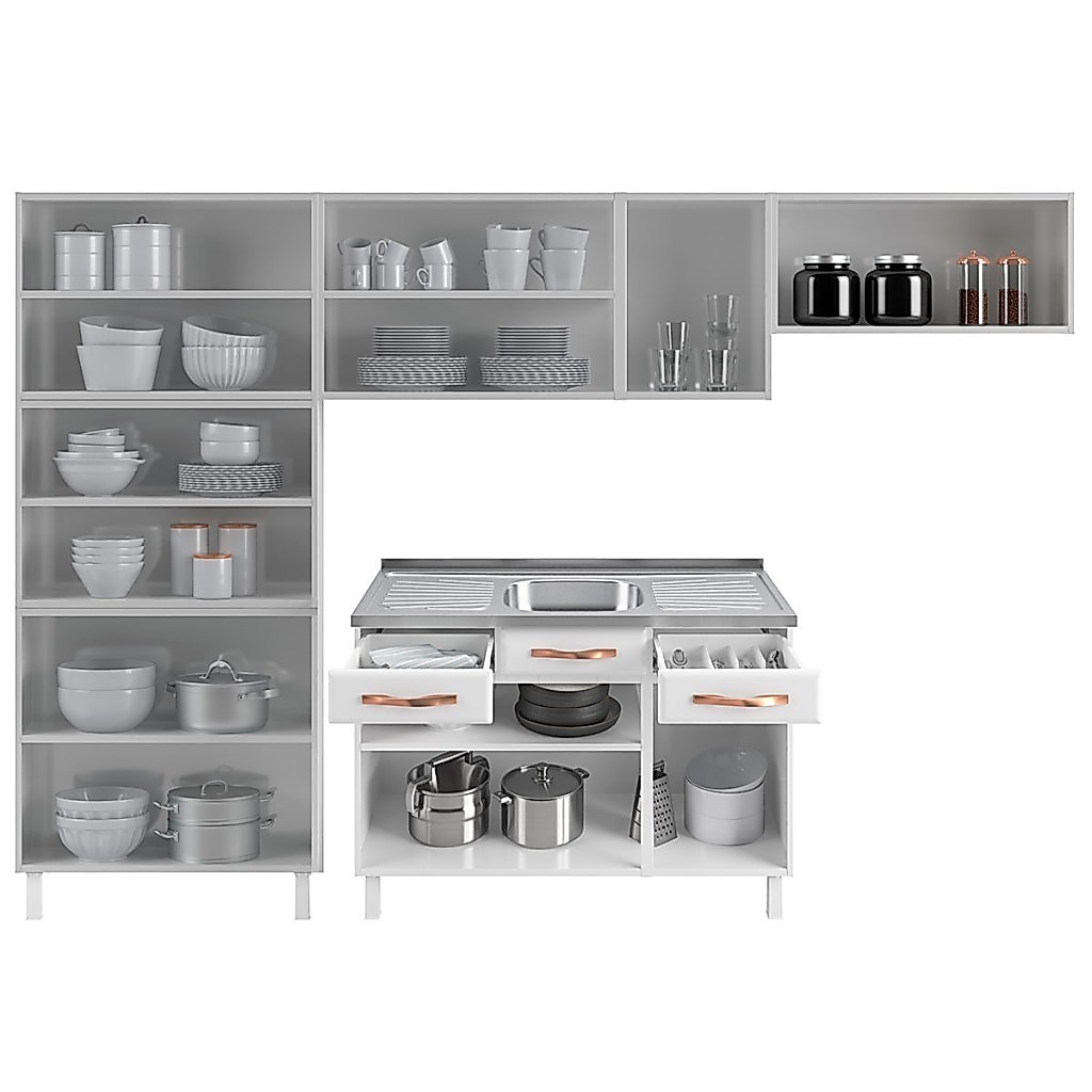Cozinha de Aço Completa Mirage New 14 Portas 2 Gavetas · foto 2