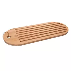 Migalheira Nature Lyor de Bambu 450mm x 180mm x 12mm Prática e Elegante para Servir Pães Frios e Petiscos na Mesa Pronta