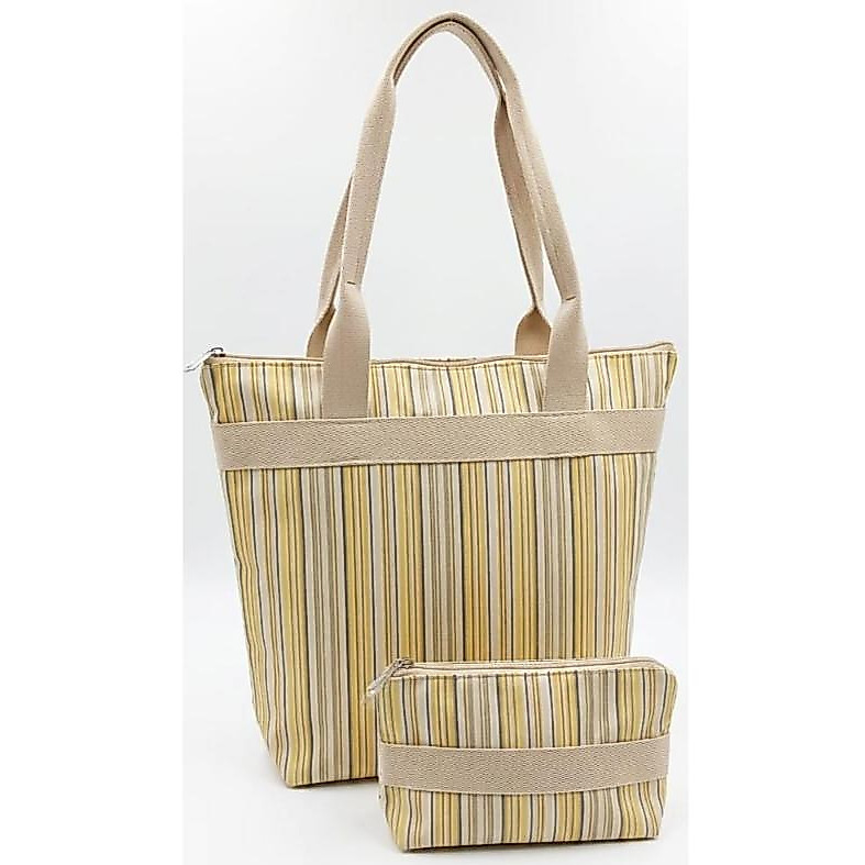 Bolsa Grande Feminina Impermeável com Necessaire Modelo Premium para Praia, Piscina Viagem Bag Tote — imagem 2 de 2