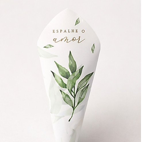 Cone de pétalas para casamento — imagem 2 de 2
