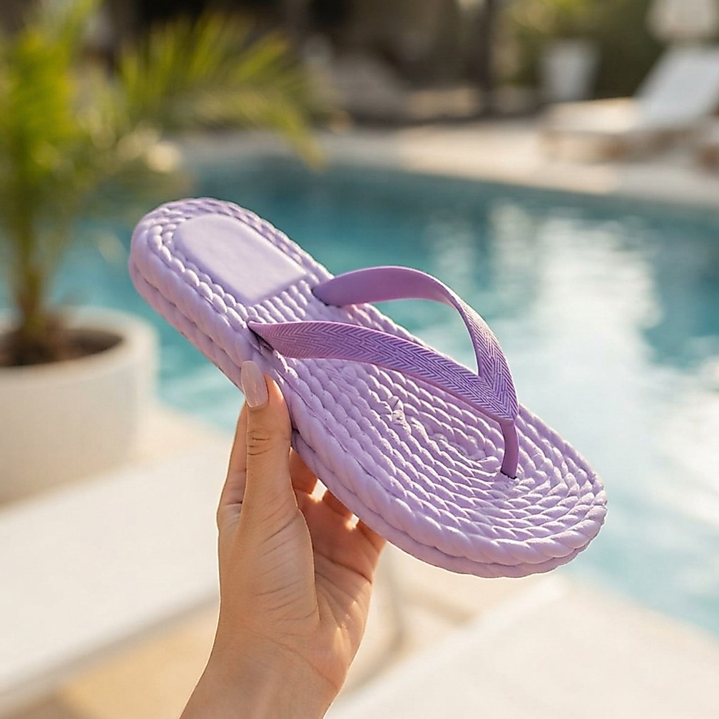 Chinelo Slide Feminino Corda Trançada Rasteirinha Blogueira Tendência Verão Sandália Confortável
