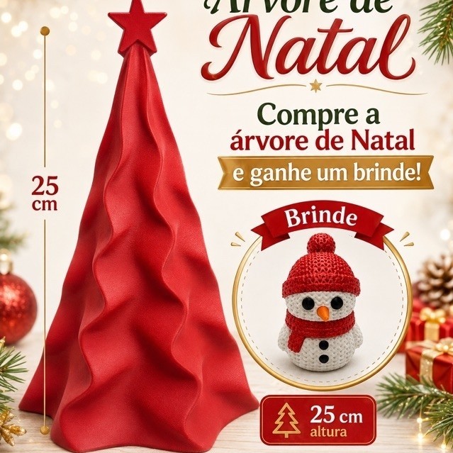 Árvore de Natal Minimalista elegante e Moderna Ecológica Resistente Decoração Natalina