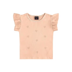Blusa Infantil de Manga Curta em Ribana Guloseima