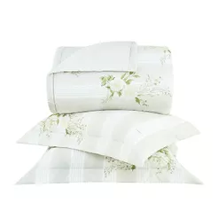 Kit Colcha Queen Buddemeyer Gran Percalle Blanche Estampado 3 peças