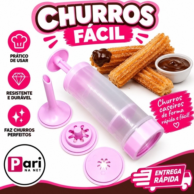 Máquina de Fazer Churros Fácil Caseiro Manual