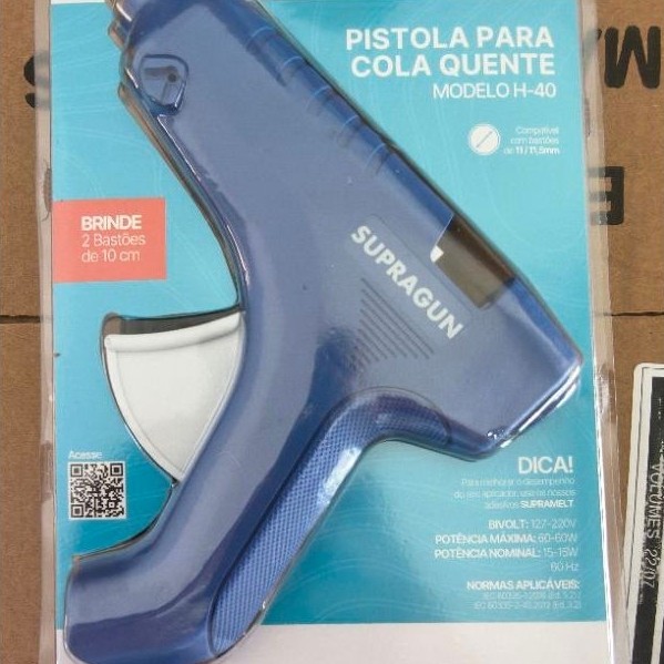 Pistola Cola Quente Rhamos E Brito H-40 para Bastão Grosso BIVOLT