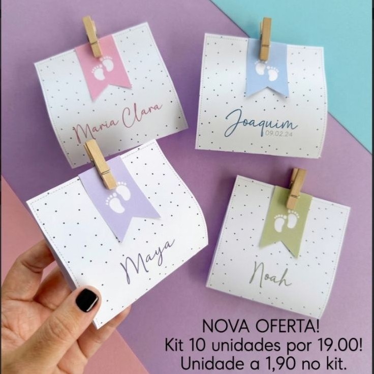 lembrancinha maternidade personalizadas !
