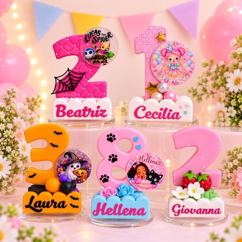 Vela de Biscuit personalizada - tema enviado Pelo Cliente - SOB ENCOMENDA