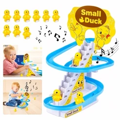 Brinquedo Infantil Pista Dos Patinhos Com Luzes Educativo