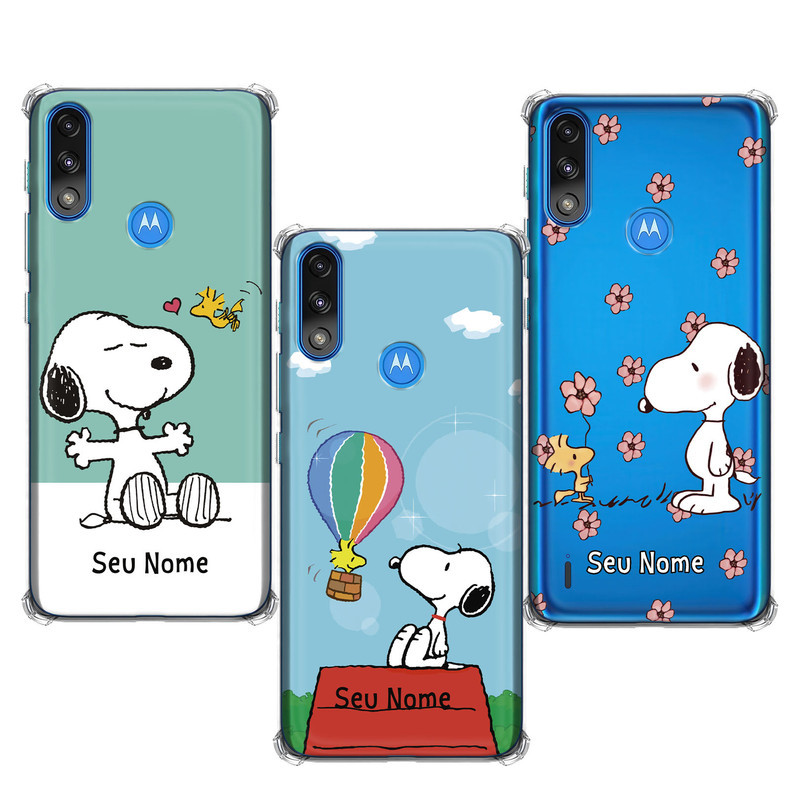 Capinha compatível com Motorola Moto E7 Power - Snoopy