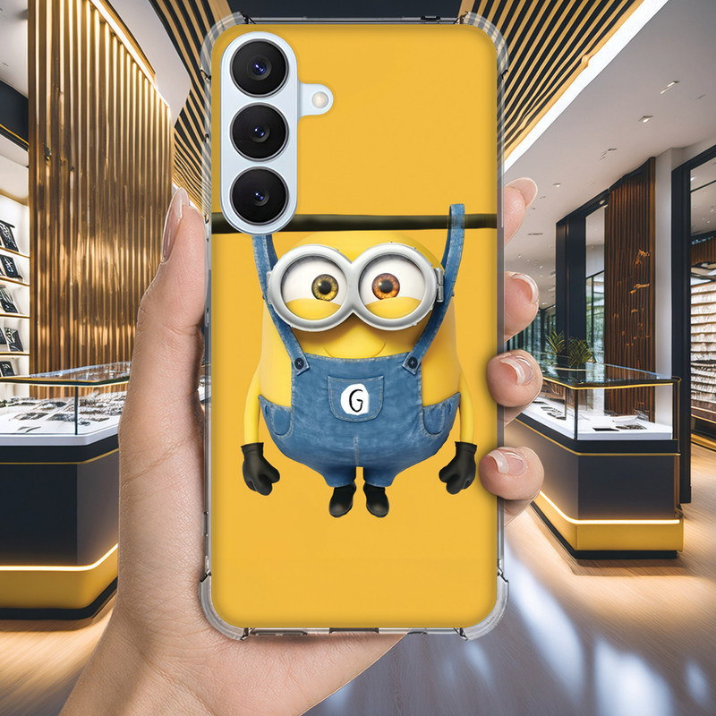 Capa Capinha GALAXY A32 A31 A30 A25 A04S A04E A04 A03 CORE A02S A02 A01 Anti-impacto Personalizada geek MINIONS (3386)