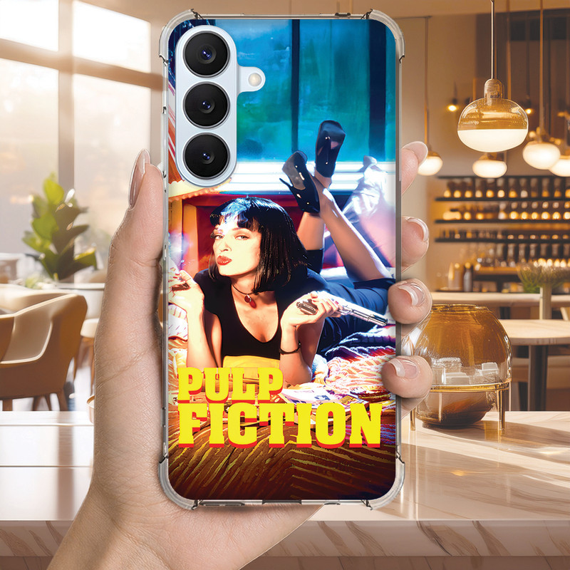Capa Capinha GALAXY J7 PRO PRIME J6 J5 PLUS Anti-impacto Personalizada cult PULP fiction (4243)