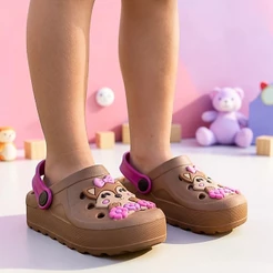 Babuche Feminino Infantil Juvenil Raposa Antiderrapante Casual Estiloso Menina Bebê Promoção