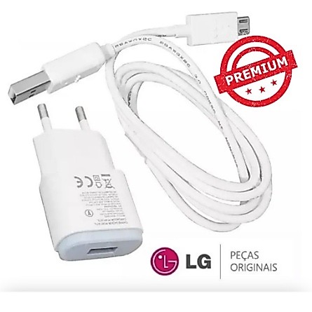 Carregador Original LG k40s K22 K8 K4 K10 K10 2017 K11 K12