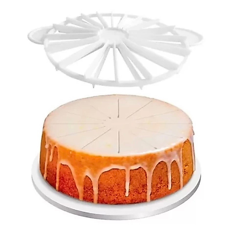 Fatiador Para Bolo Torta Mago Fatia Certa 2 Medidas Original Mago//(CHOCO)