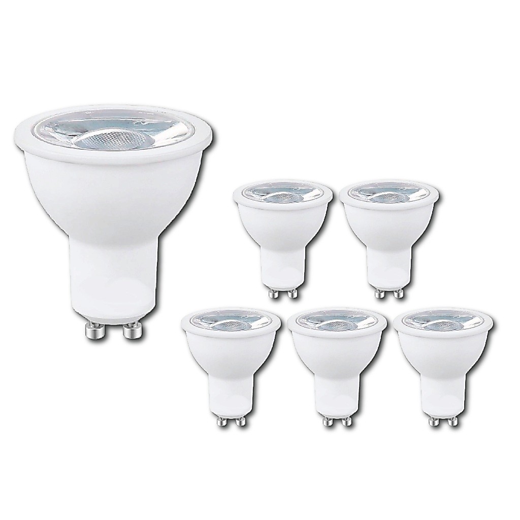 kit 6 Lampada Dicroica Led 4,8w/7w Mr16 Gu10 3000k 4000k 6000k Para Spot Bivolt