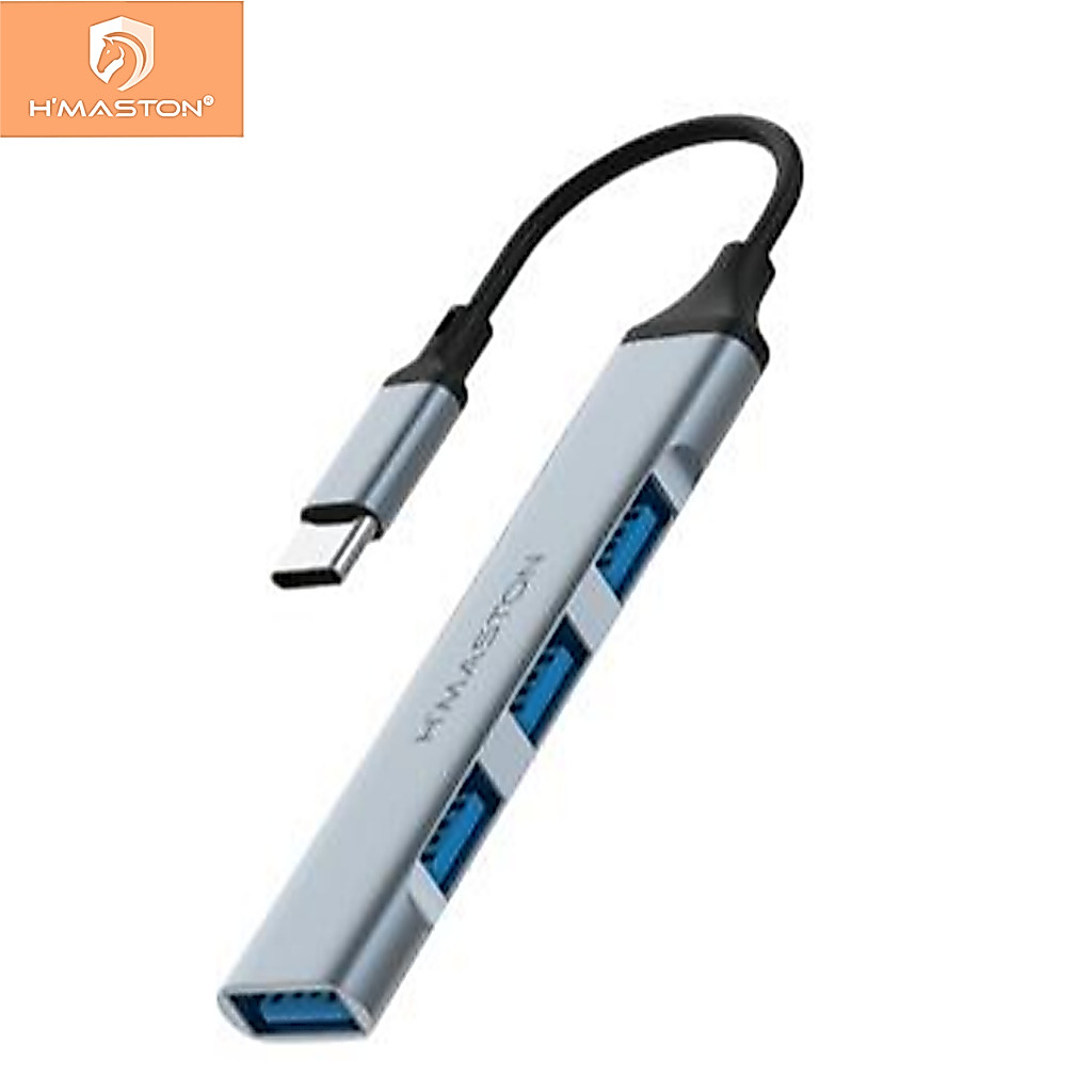 H'maston ZHQ-24 Hub Usb 3.0 4 Portas Usb Alta Velocidade Compacto Expansor USB