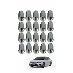 Jogo 20 Porcas Cromada P/ Roda Honda Civic Hrv