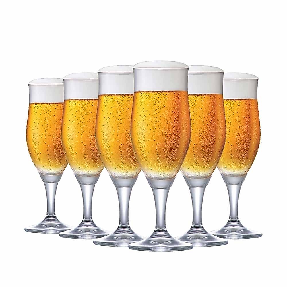 Jogo 6 Taças de Cristal Sparkling P para Cerveja 265ml, Taças de Cristal Cerveja
