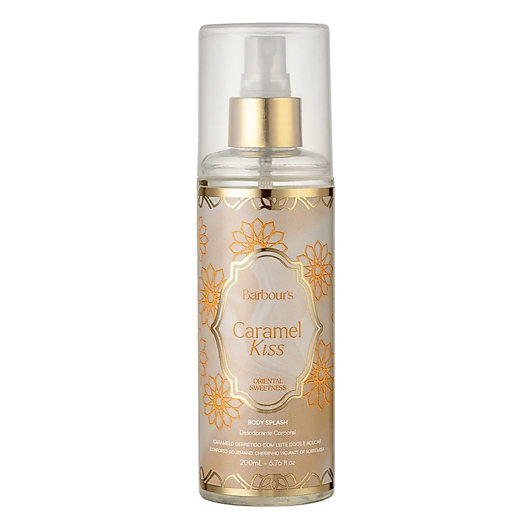 Body Splash Caramel Kiss Barbour's 200ml Desodorante Colônia Oriental Sweetness 