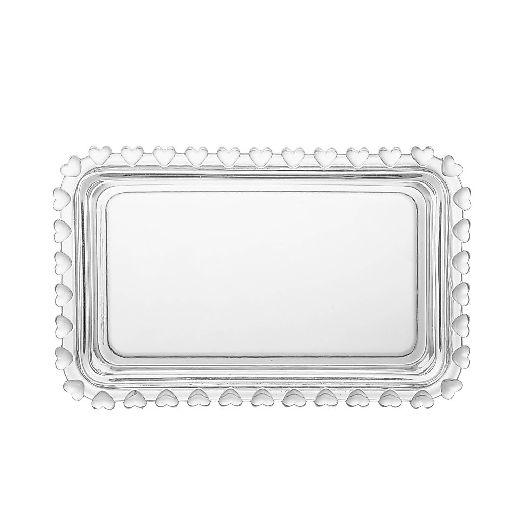 Manteigueira Porta Manteiga com Tampa Cristal Transparente Coração 17x10,5x10cm Lyor · foto 2