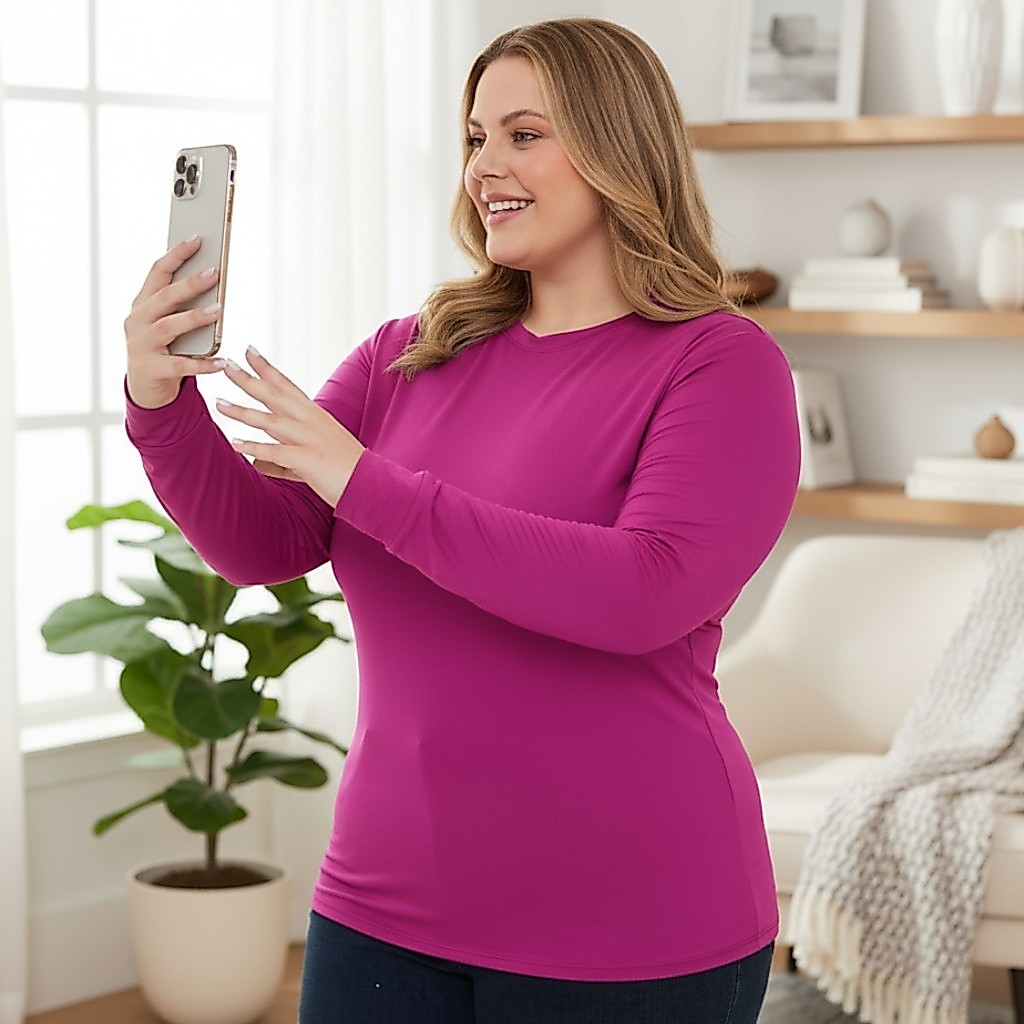 Camiseta Plus Size Feminina Térmica Segunda Pele Peluciado Proteção Frio Feminino e Masculino Blusa