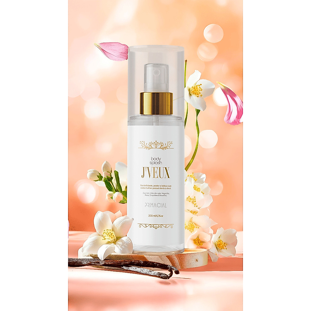 Kit Perfume 30ml + Body Splash J'VEUX 200ml by Primacial - Fragrância Floral com Notas de Pera e Frésia · foto 2