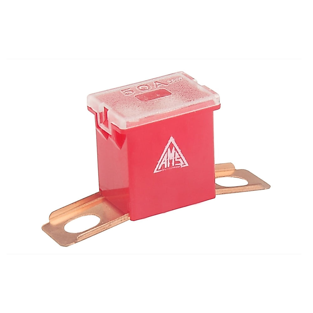 Fusivel Mega Macho Lateral Elemento Curto Vermelho 50A