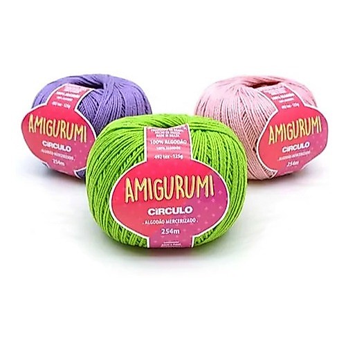 Fio Linha Amigurumi Círculo 100% Algodão Mercerizado