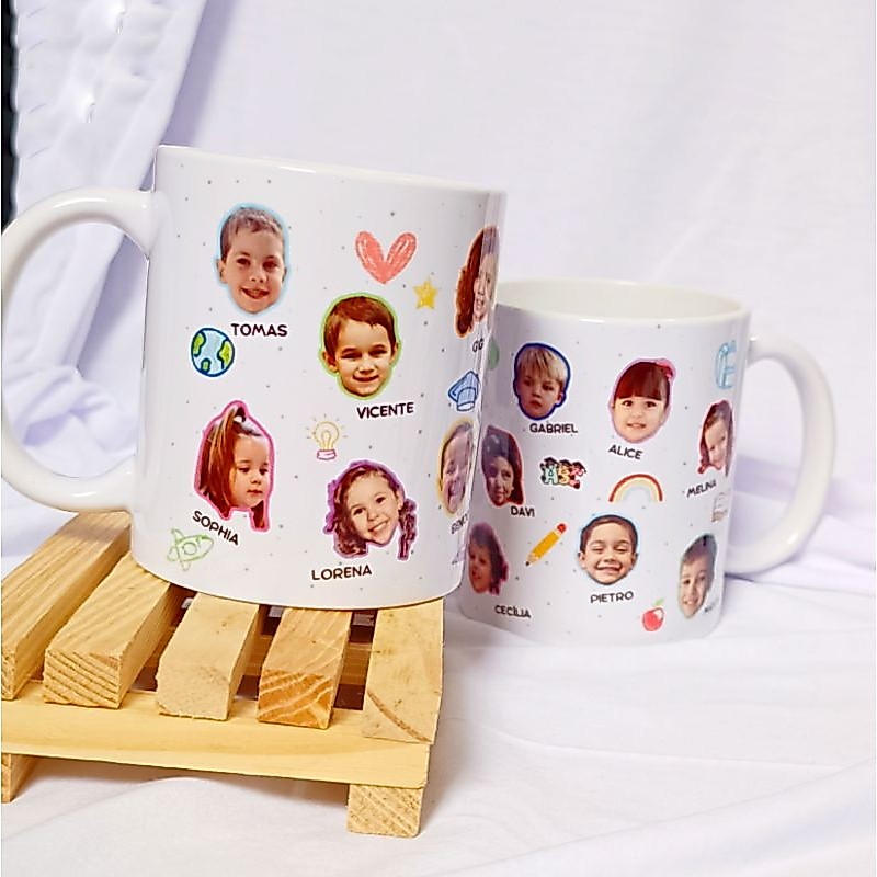 Caneca Personalizada formatura com Foto dos Alunos | Presente Criativo dia dos formandos | caneca rostinho, caneca abc — imagem 2 de 2