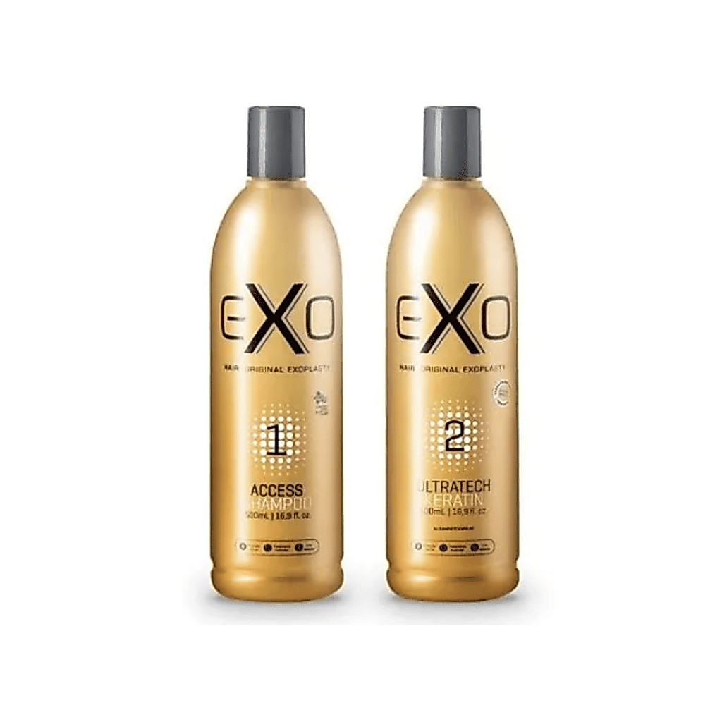 Kit Exoplastia - Alisamento Shampoo Acess + Ultratech Keratin 500ml - EXO