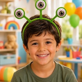 Tiara Maluca Monstro | Unidade | Cores Sortidas, Cabelo Maluco, Infantil, Arquinho, Escola, Pegadinha, Cosplay, Fantasi