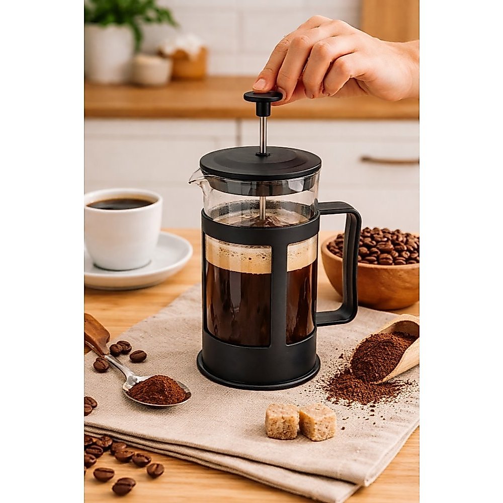 Cafeteira prensa francesa,300ml-600ml leite vaporizado,cremeira, chá e café encorpado