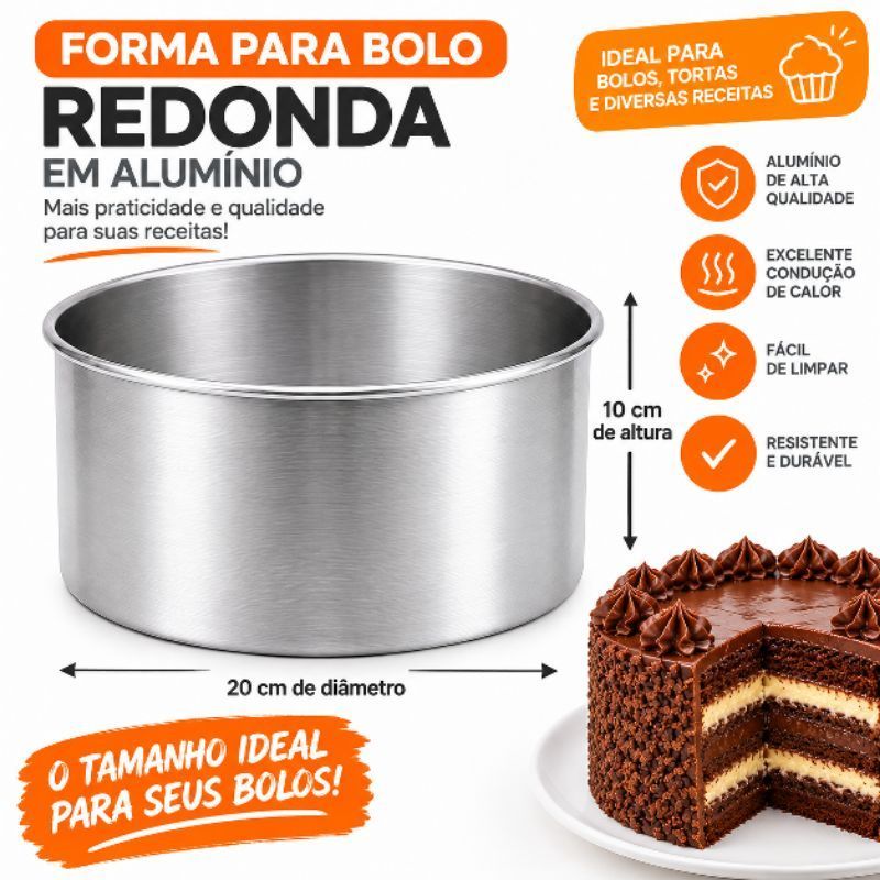 Forma Assadeira de Bolo alta — imagem 2 de 2