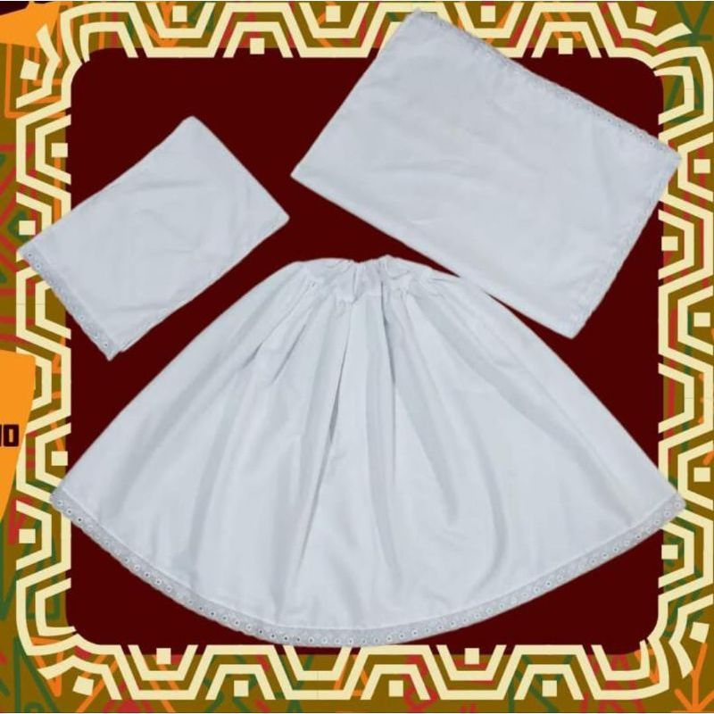 Conjunto umbanda e candomblé branco