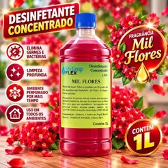 DESINFETANTE CONCENTRADO MIL FLORES 1 LITRO FAZ 50 LITROS