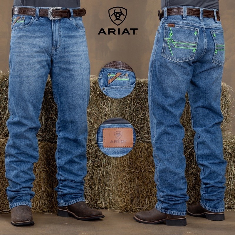 calças masculinas country ARIAT Cinch Rodeio cavalgada